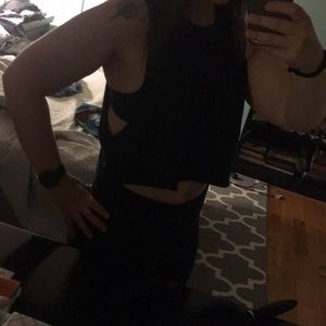 Lulu lemon muscle tank/crop top